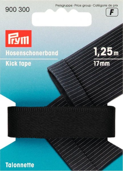 Hosenschonerband schwarz 1,25m Prym